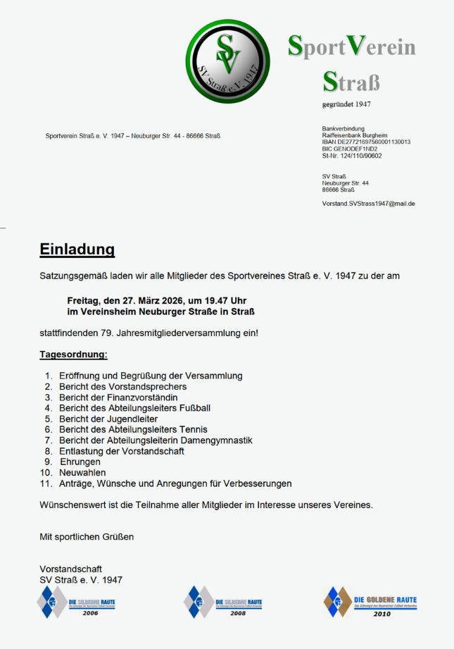 Hauptversammlung